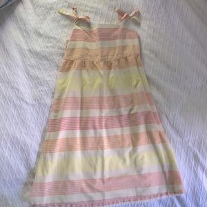 Pink yellow dress